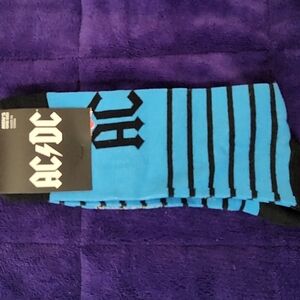 AC/DC Blue Striped Men's Socks